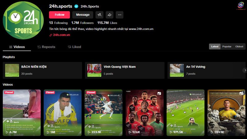 24h.sports liên tục cập nhật kiến thức bóng đá