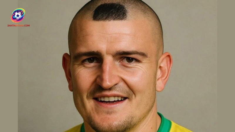 Ảnh chế Harry Maguire cùng bộ tóc huyền thoại