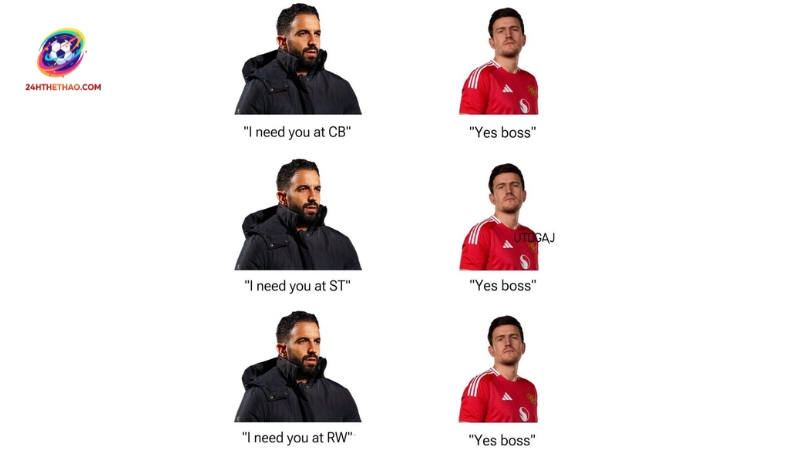 Ảnh chế Harry Maguire cùng câu nói hài hước