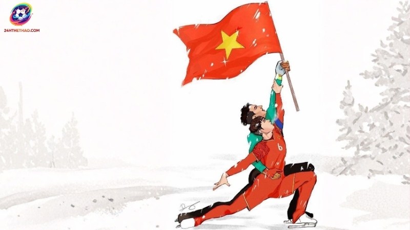 Khoảnh khắc trận đấu dưới tuyết huyền thoại thành meme