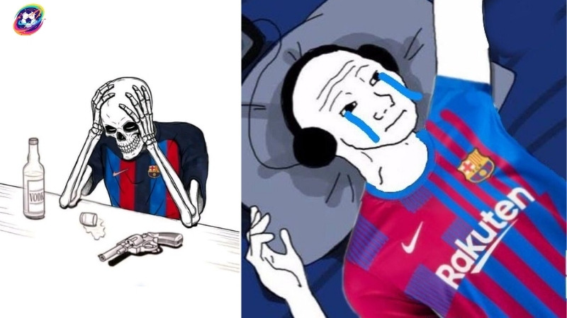 Những lúc tổn thương của fan Barca