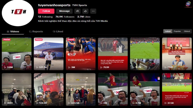 Kênh của Tuyền Văn Hóa trên Tiktok